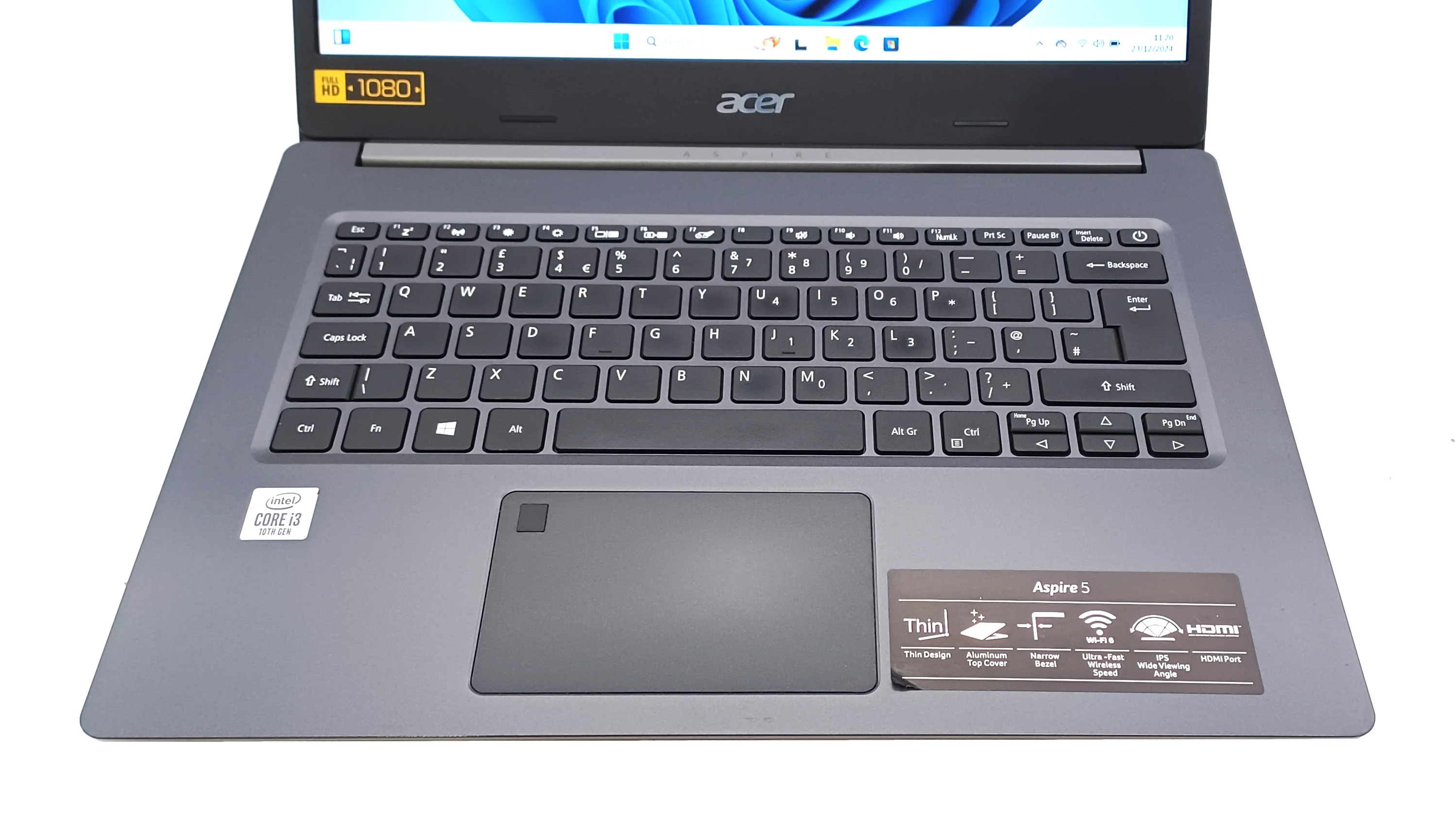Acer Aspire A514-52 Laptop, 14" Core i3 10th Gen, 8GB RAM, 256GB SSD, Windows 11 (Grade C) - Image 3