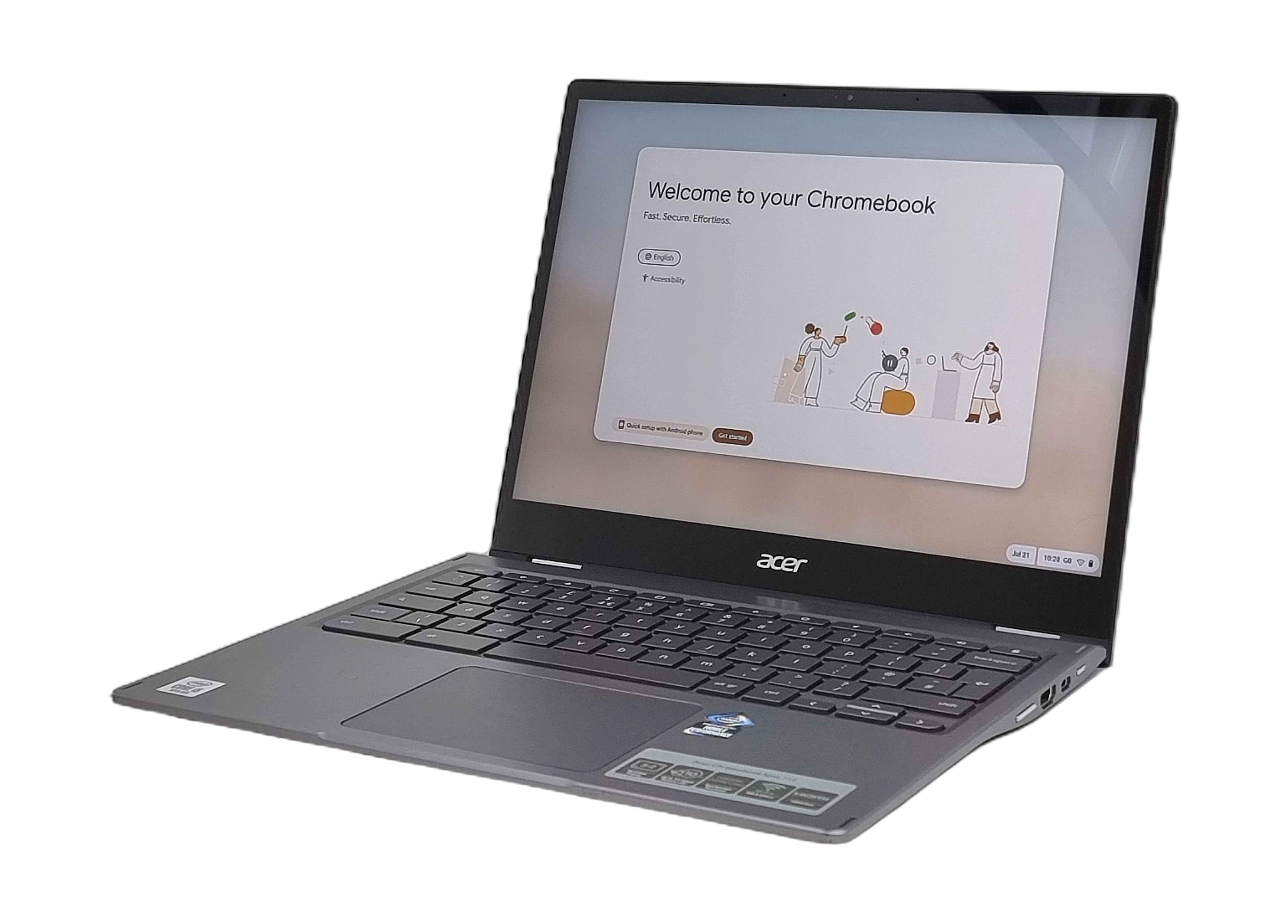 Acer Chromebook Spin 713 2-in-1 Laptop, 13" Core i5 10th Gen, 8GB RAM, 128GB SSD - Image 3