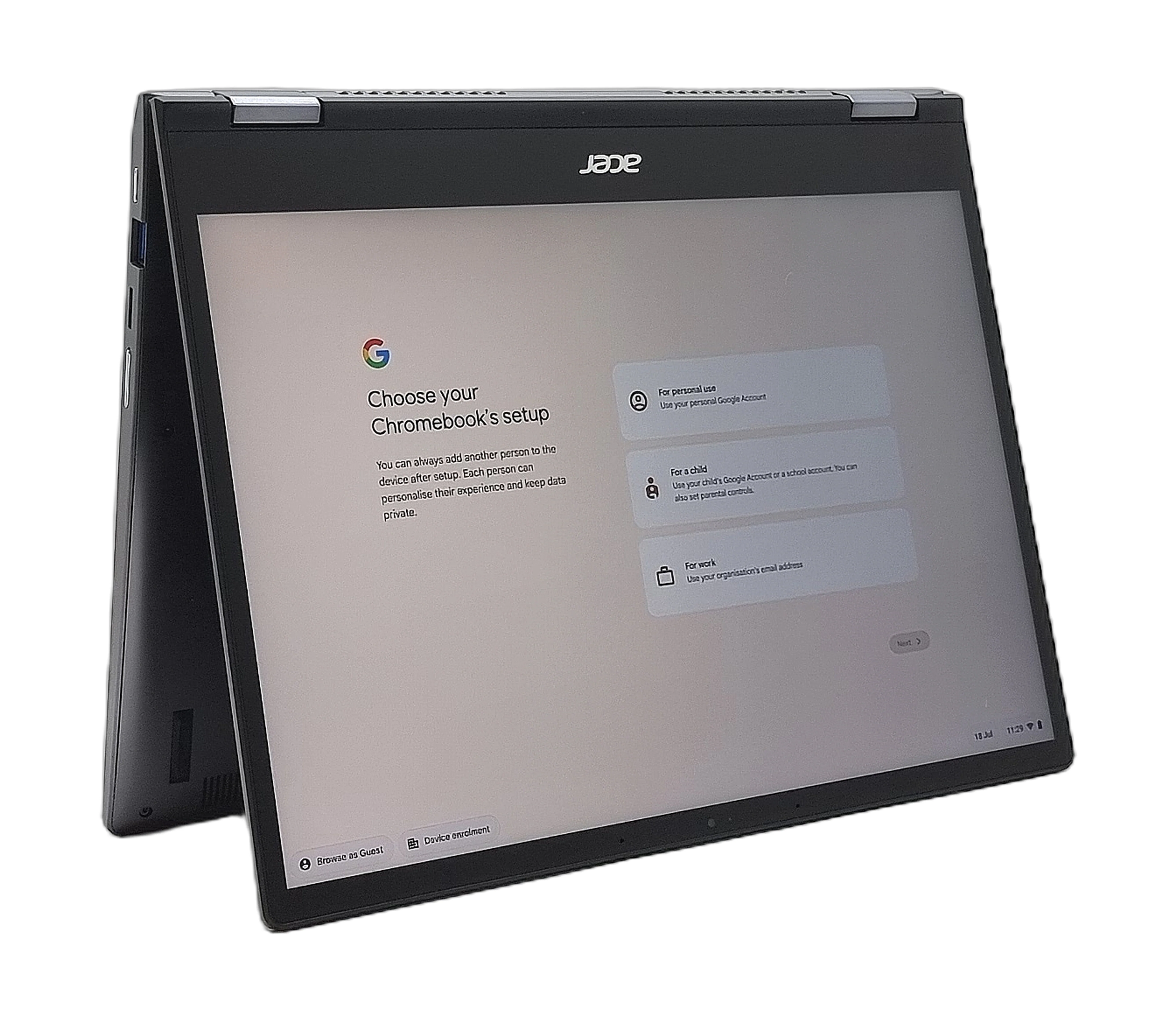Acer Chromebook Spin 713 2-in-1 Laptop, 13" Core i5 11th Gen, 8GB RAM, 256GB SSD - Image 6