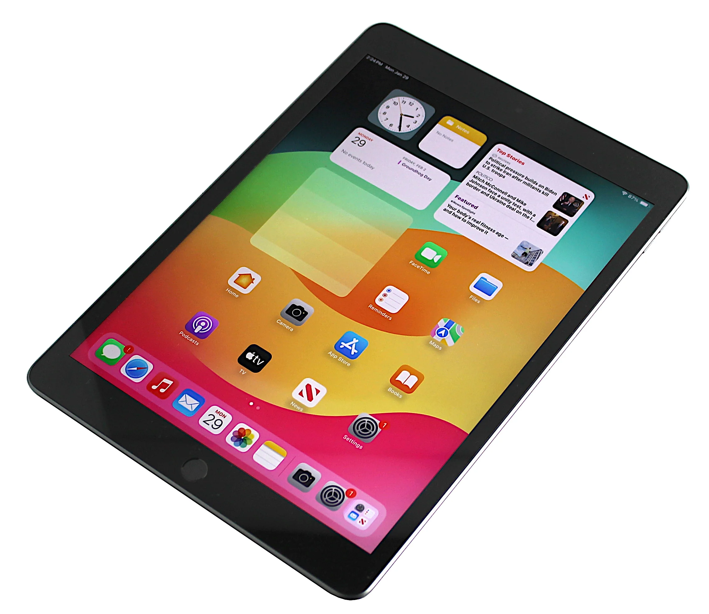 Apple iPad 9th Generation Tablet, 64GB, WiFi + Cellular, Space Grey, A2604 - Image 5