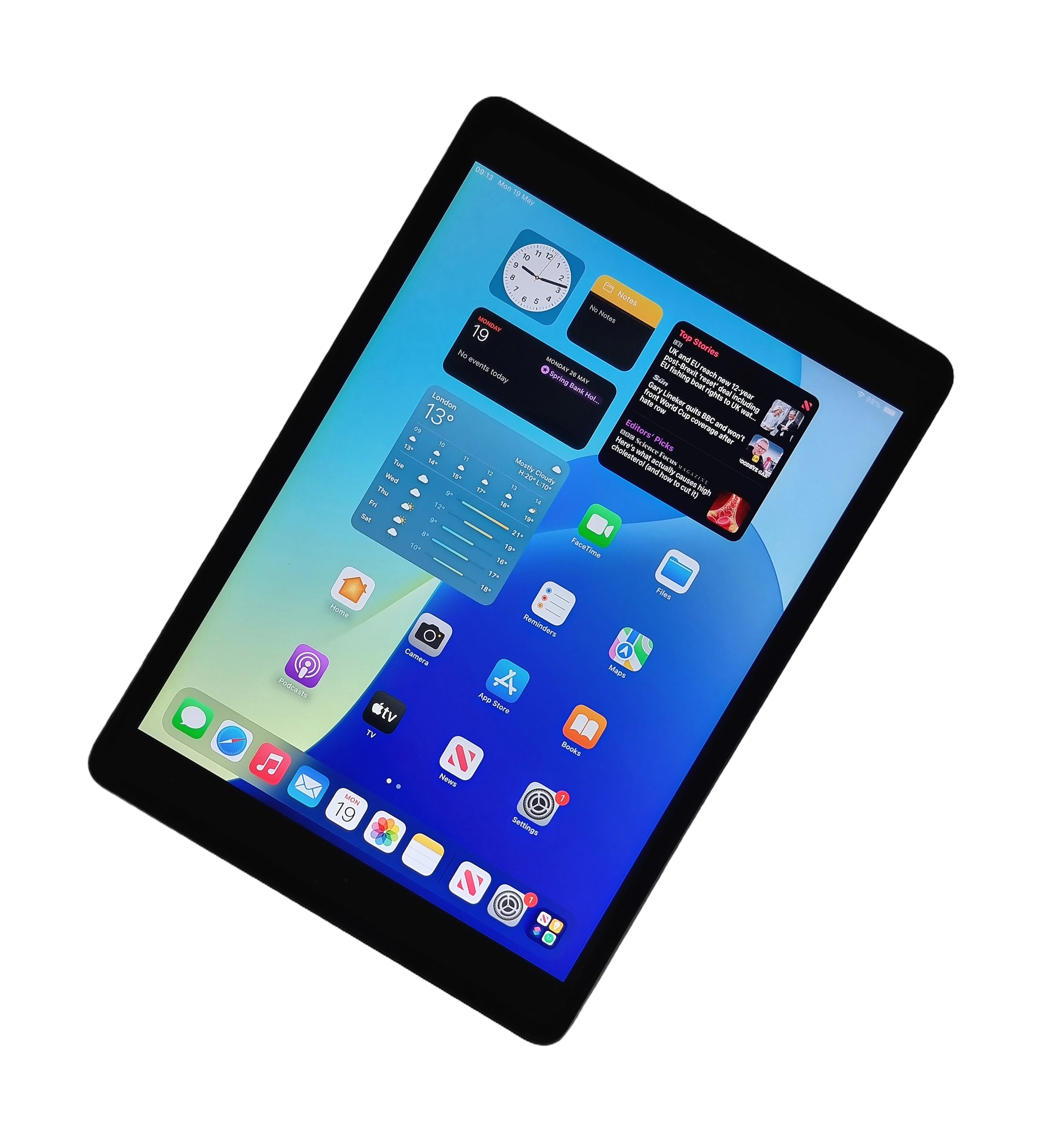 Apple iPad 7th Generation Tablet, 32GB, WiFi, Space Grey, A2197 - Image 5