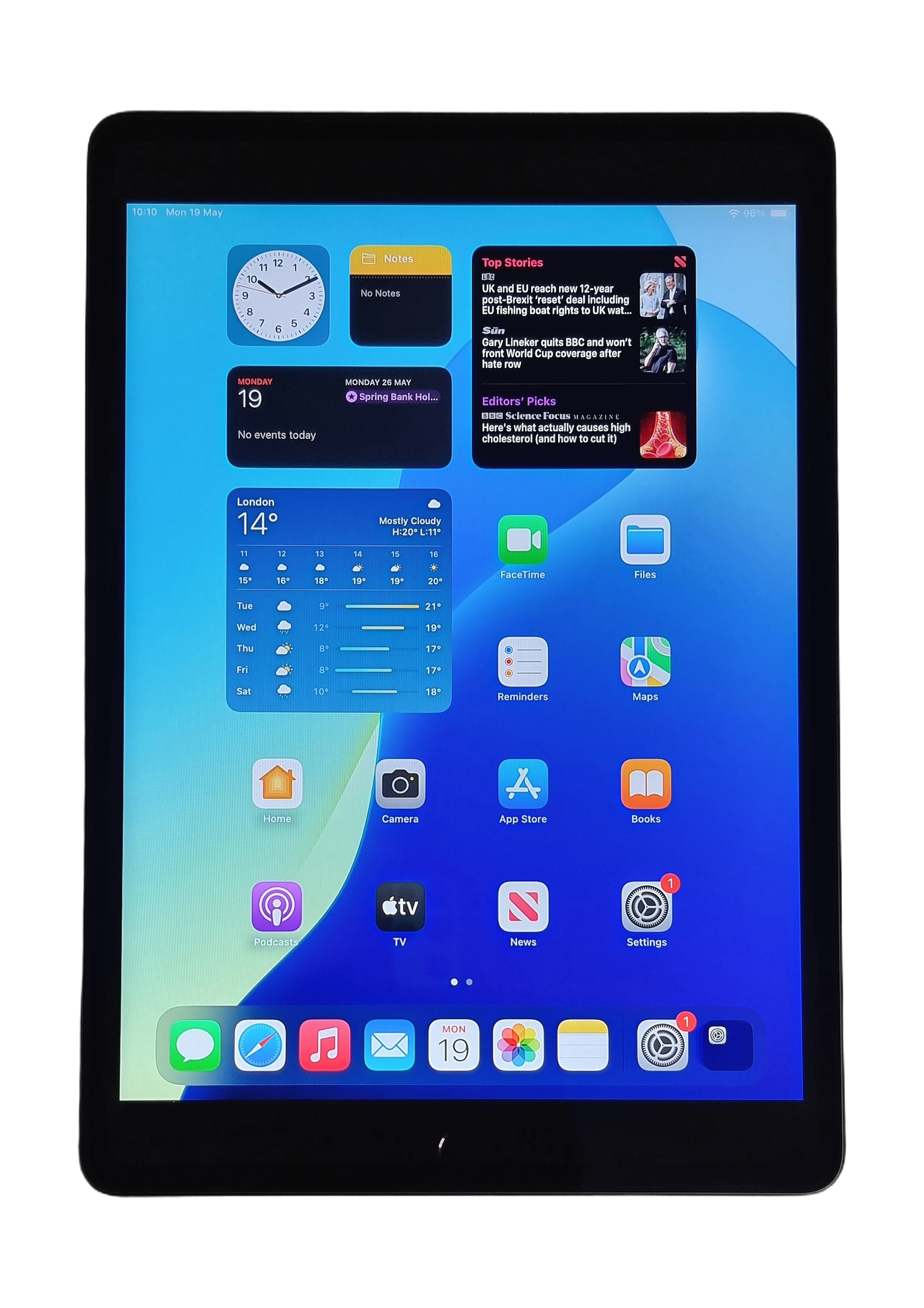 Apple iPad 8th Generation Tablet, 32GB,Wi-Fi, Space Grey, A2270