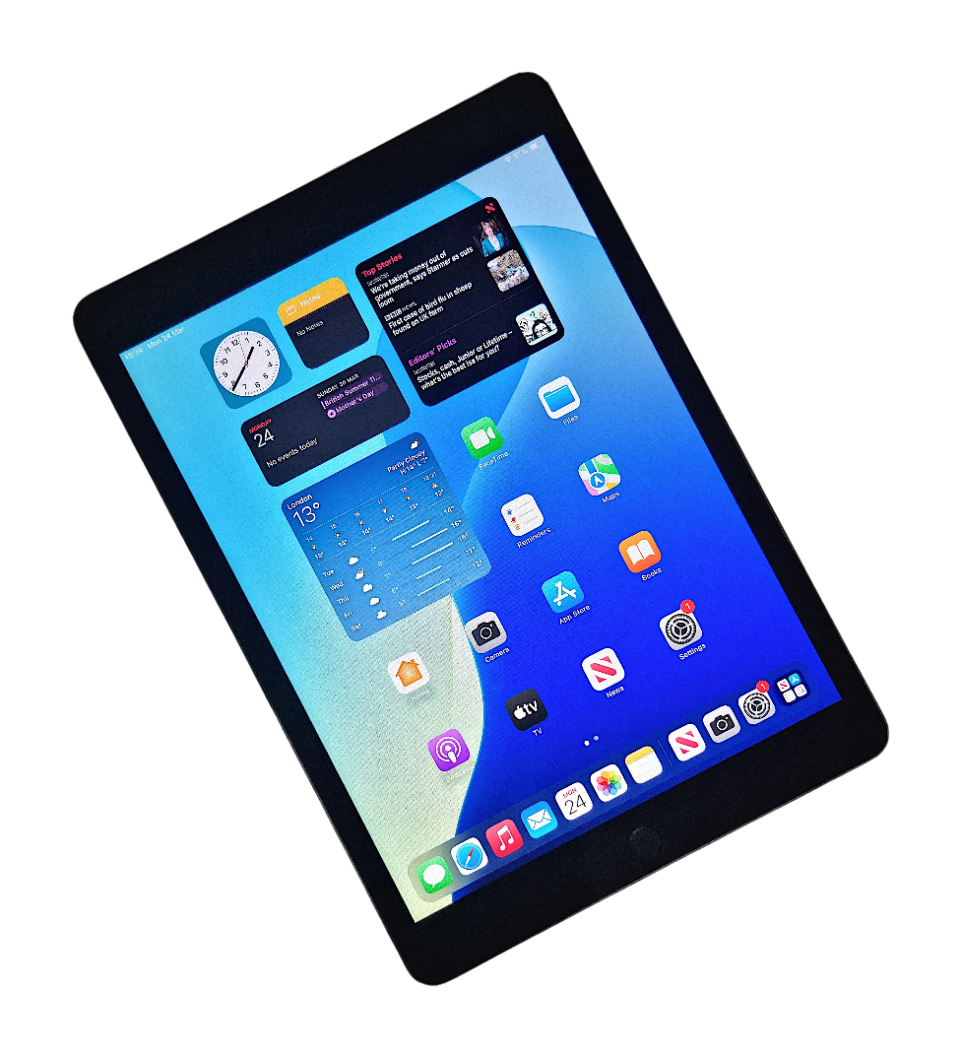 Apple iPad 8th Generation Tablet, 32GB, WiFi + Cellular, Space Grey, A2429 - Image 3