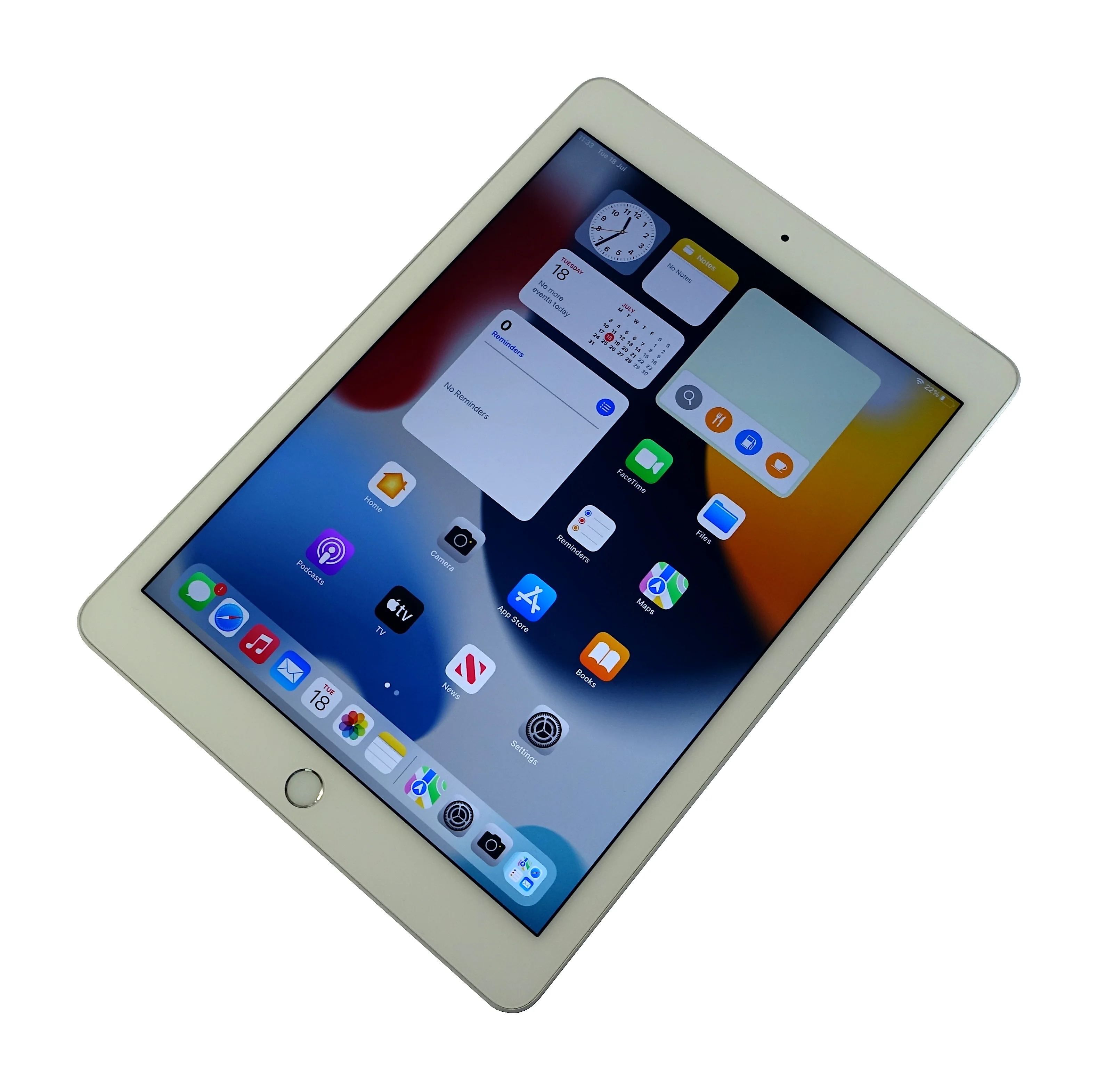 Apple iPad Air 2 Tablet, 16GB, WiFi + GSM, Silver, A1567 - Image 5