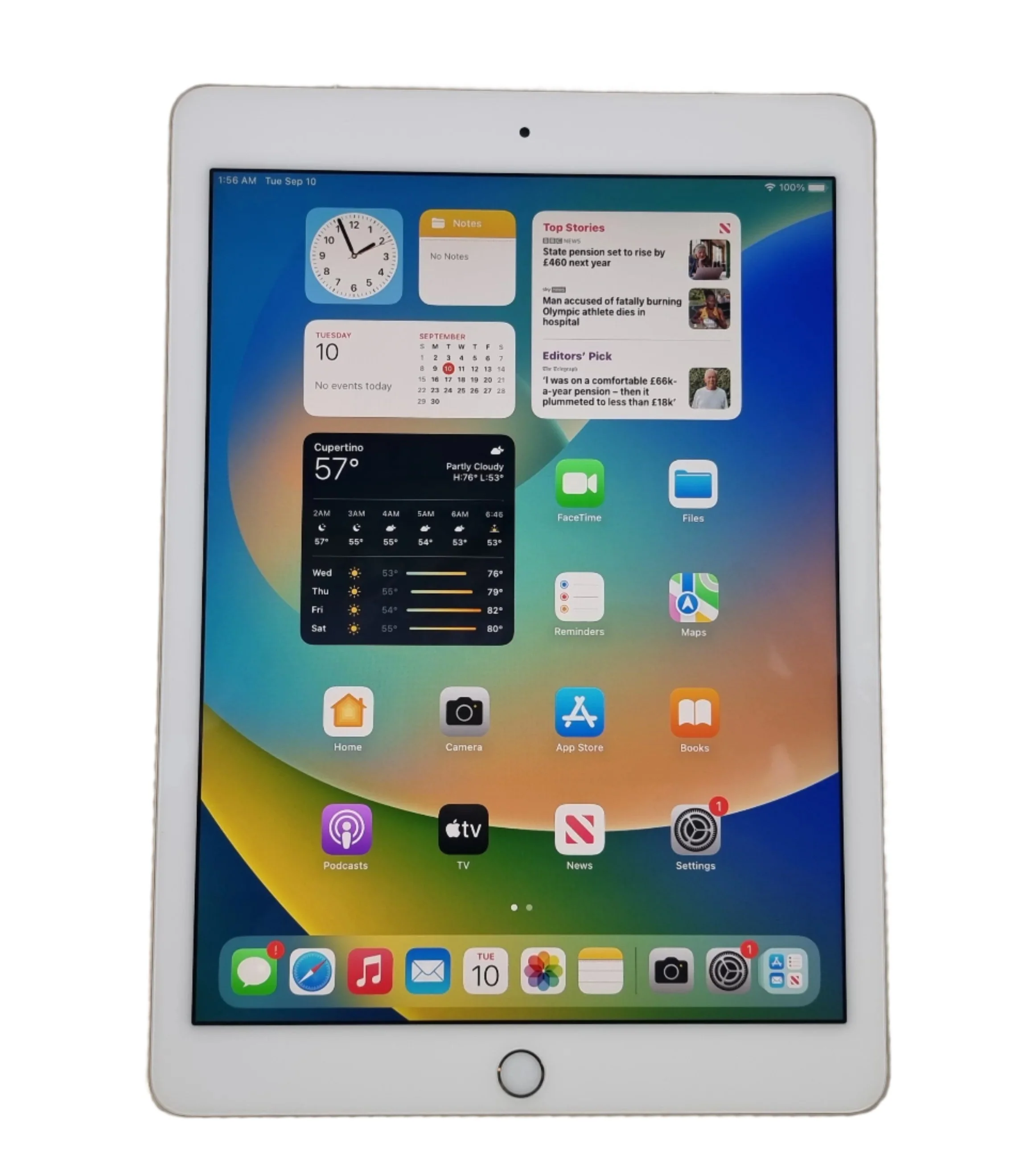 Apple iPad Pro 9.7" Tablet, 32 GB, WiFi + Cellular, Unlocked, Gold, A1674