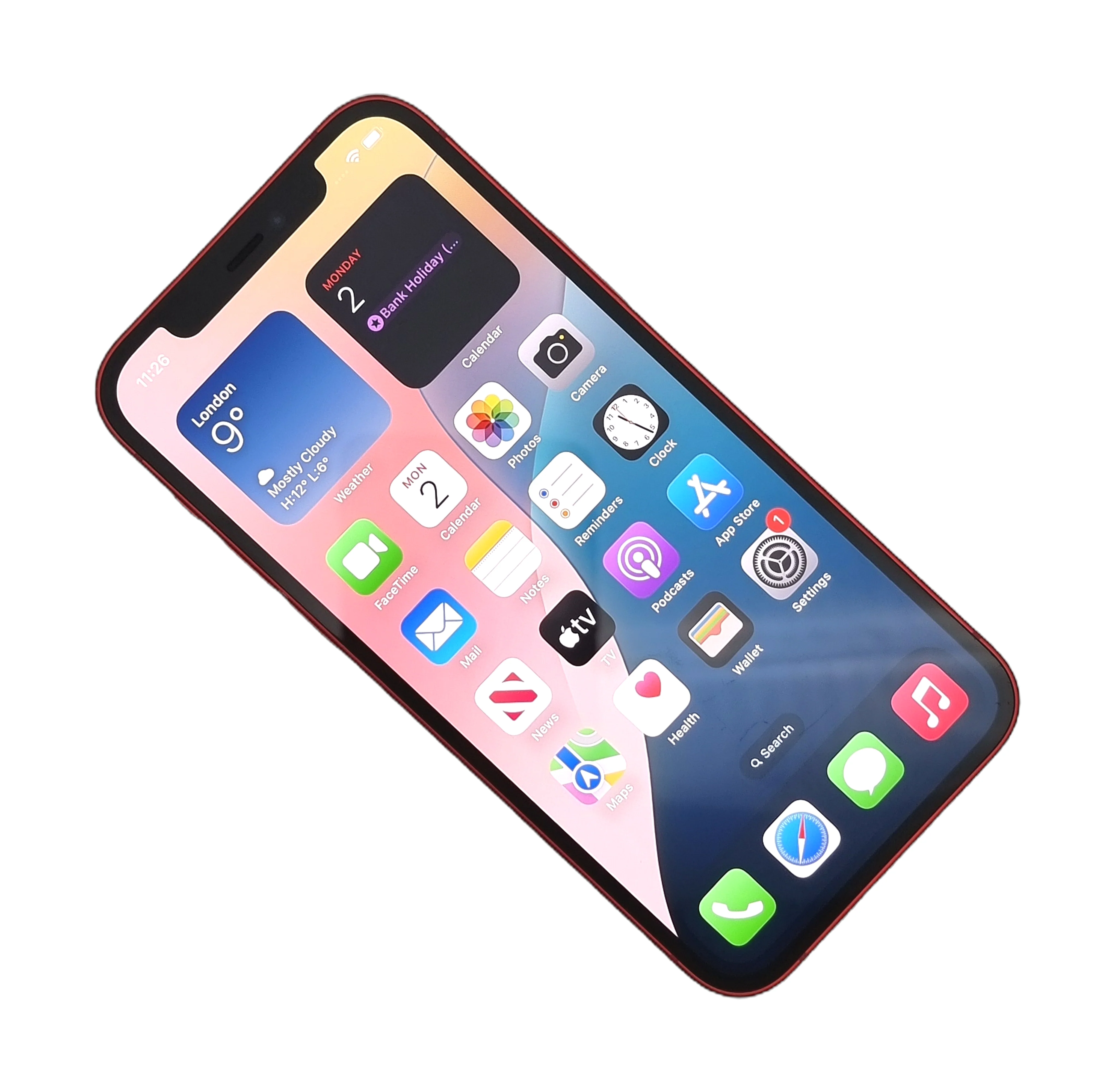 Apple iPhone 12 Smartphone, 64GB, Network Unlocked, Product Red, A2403 - Image 3