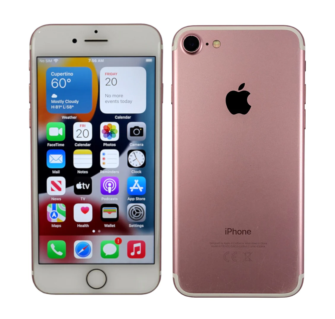 Apple iPhone 7 Smartphone, 128GB, Network Unlocked, Rose Gold, A1778 - Image 3
