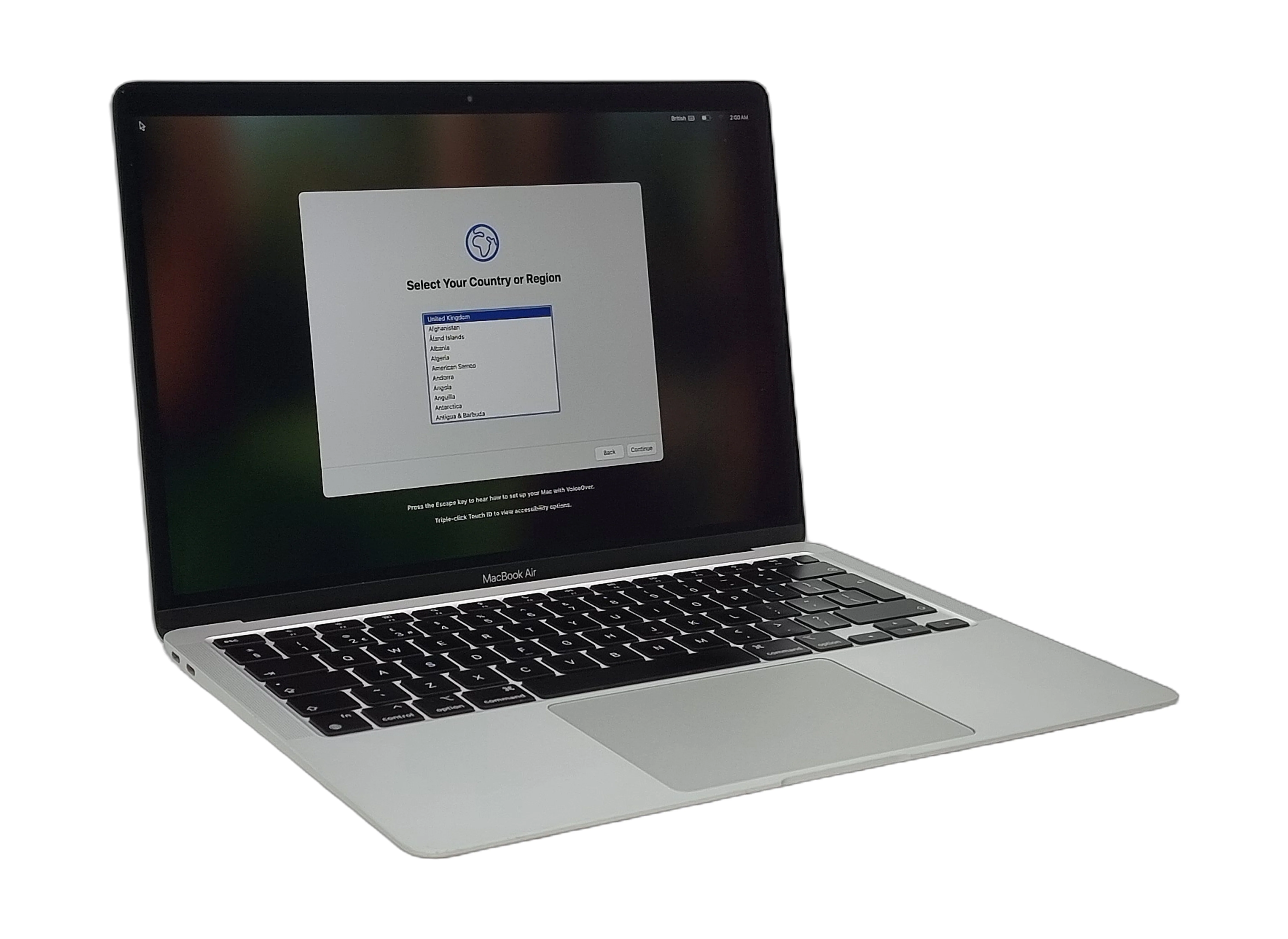 Apple MacBook Air 2020 Laptop, 13" Apple Silicon M1, 8GB RAM, 256GB SSD, Sequoia