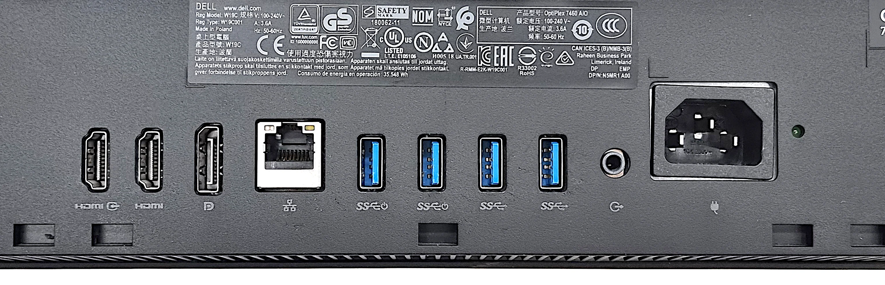 Dell OptiPlex 7460 AiO PC, 23" Core i3 8th Gen, 8GB RAM, 240GB SSD, Windows 11 - Image 7