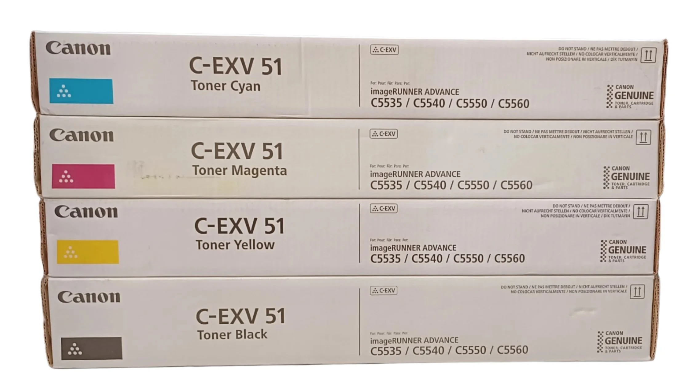 Geniune sealed Canon C-EXV 51 CMYK Toner Set f/ imageRUNNER ADVANCE - Image 2