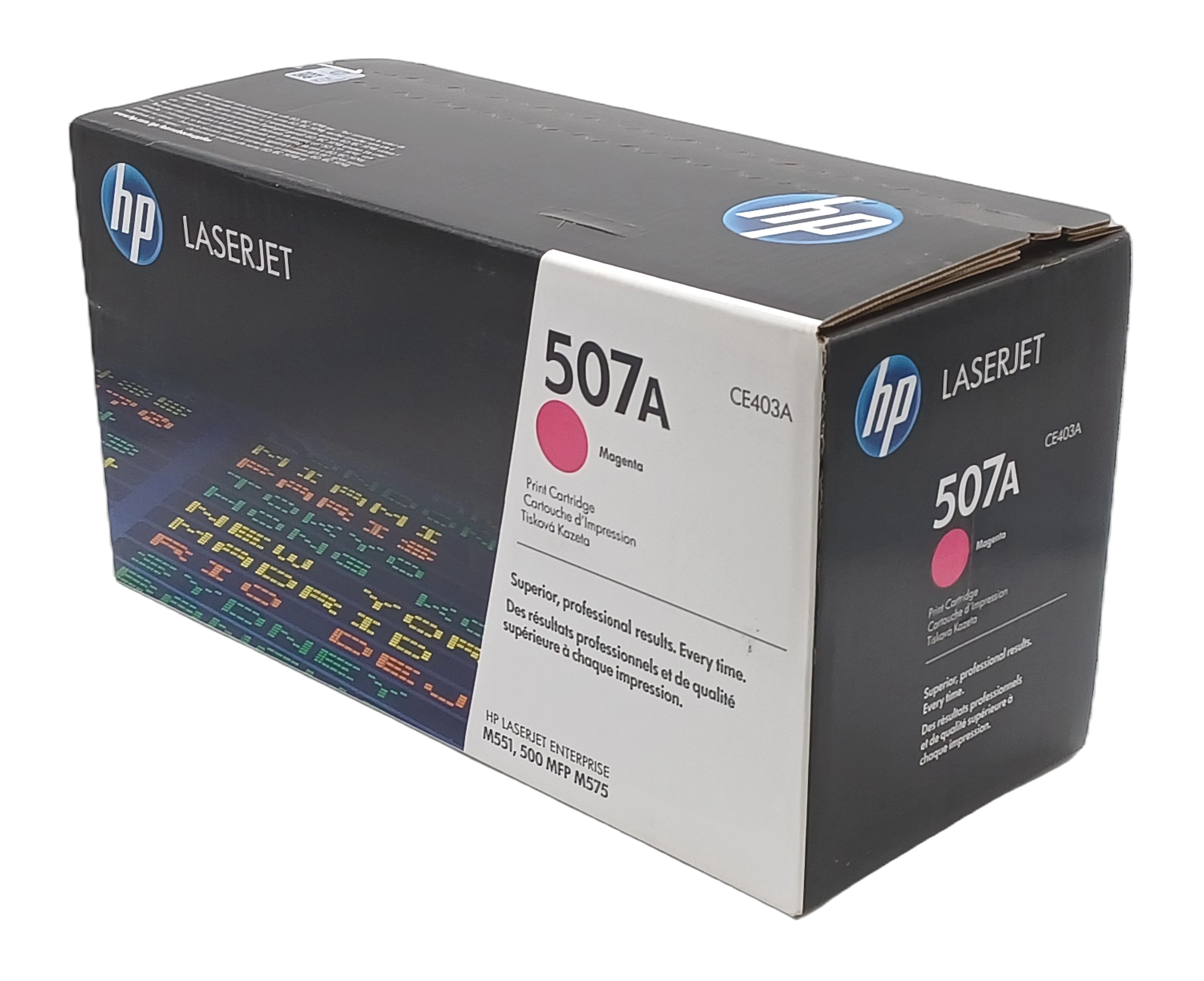 Genuine HP CE403A Magenta Laser Toner Cartidge 507A, Departures Livery