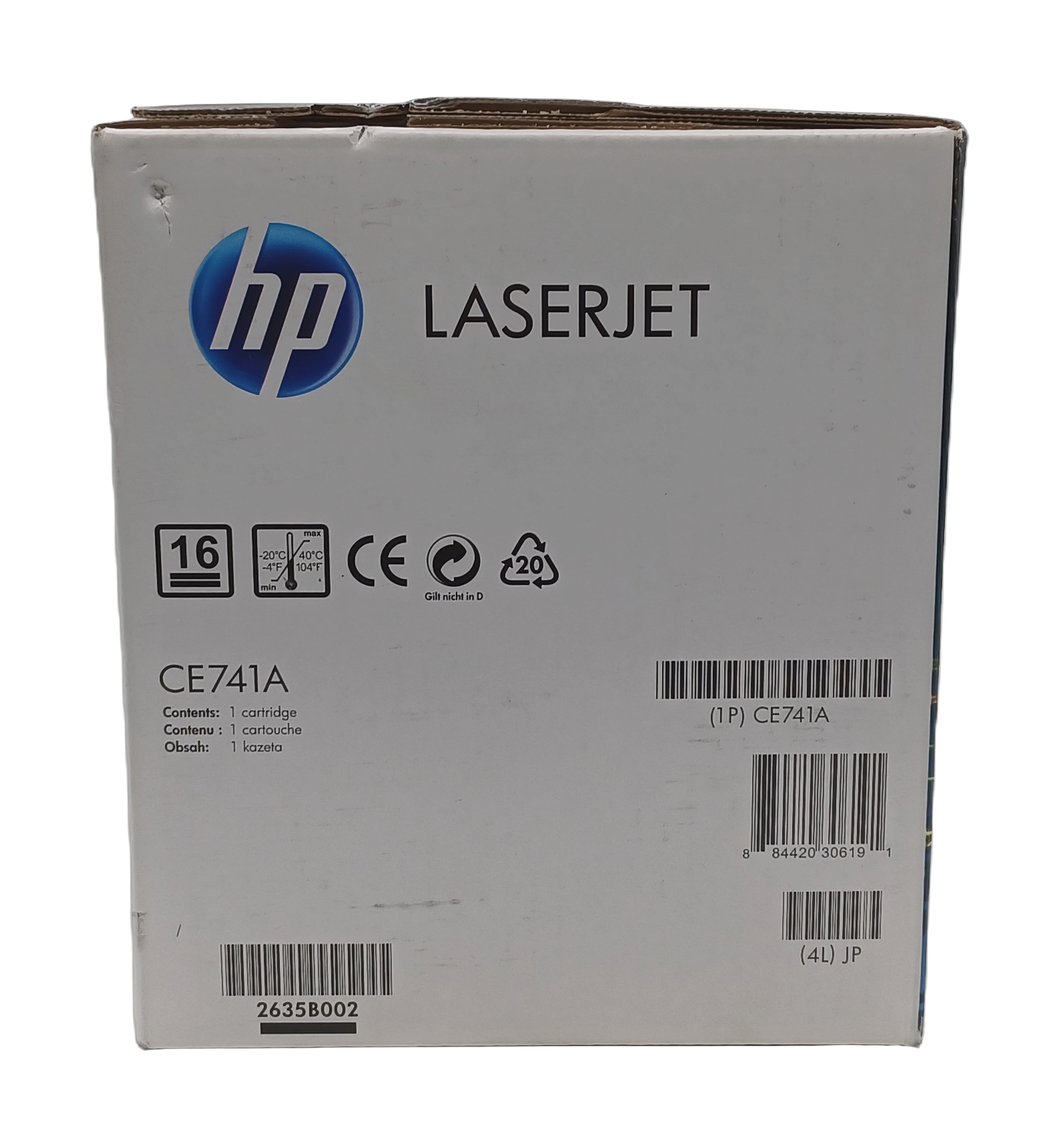 Genuine HP CE741A Cyan Laser Toner Cartridge 307A, Departures Livery - Image 2