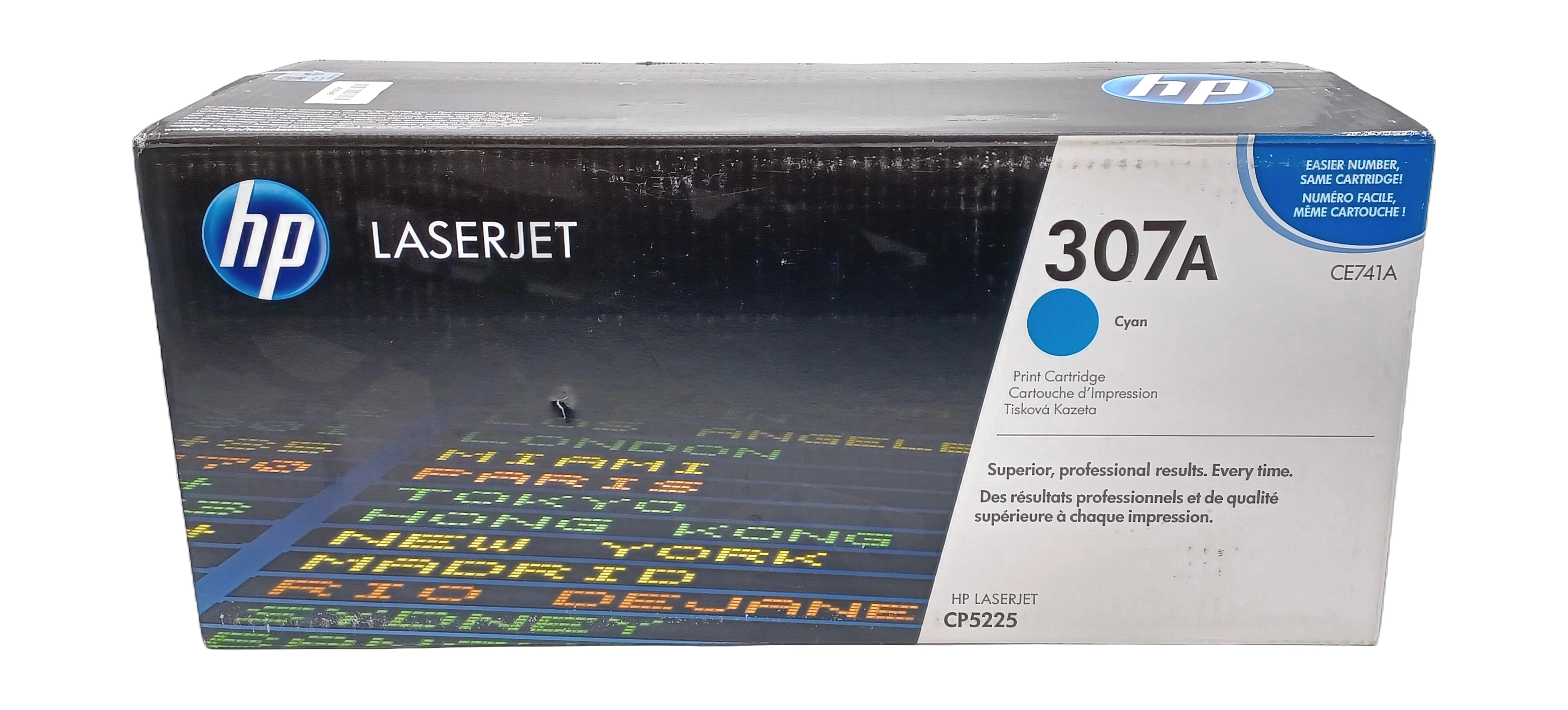 Genuine HP CE741A Cyan Laser Toner Cartridge 307A, Departures Livery - Image 3