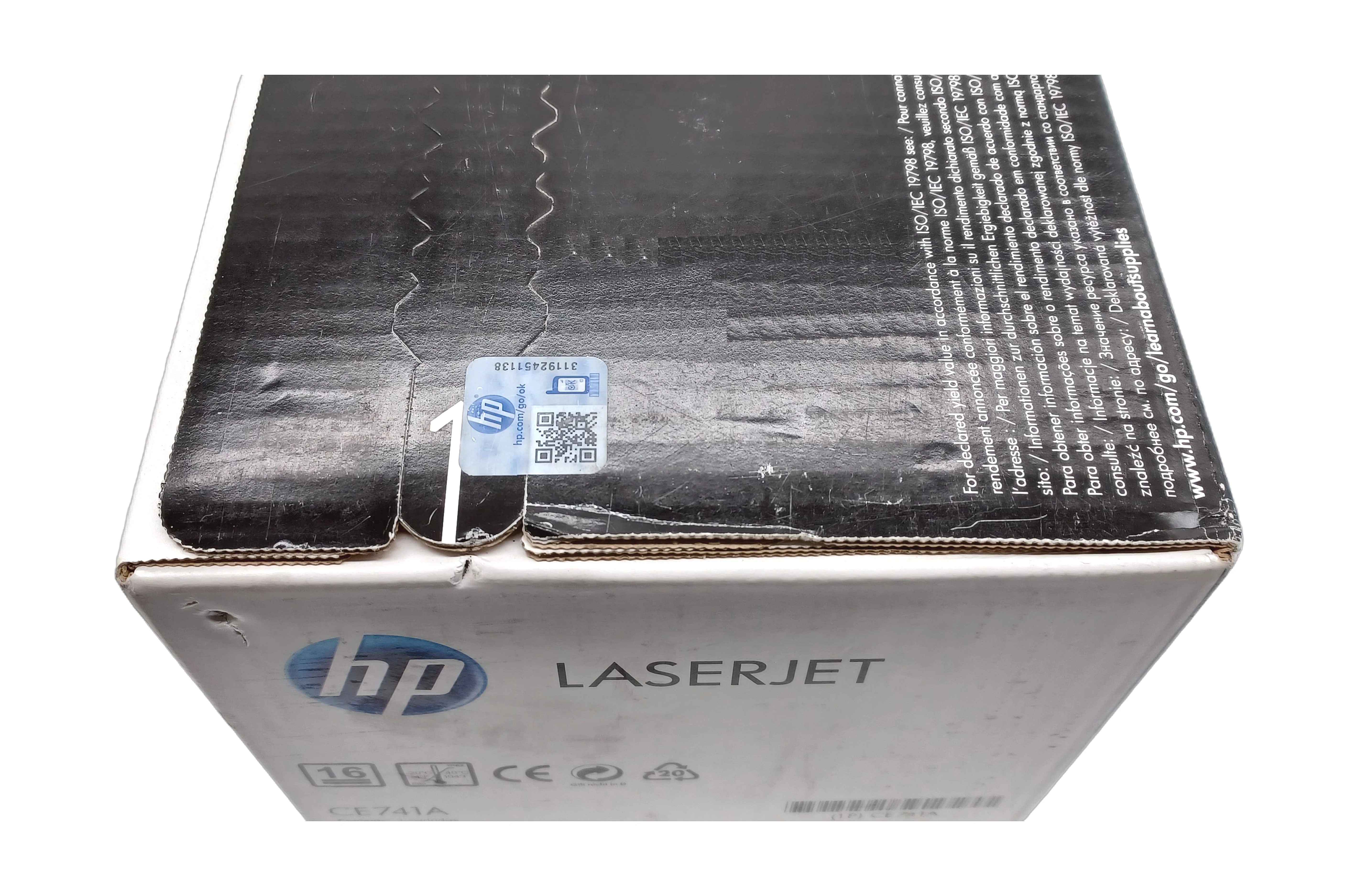 Genuine HP CE741A Cyan Laser Toner Cartridge 307A, Departures Livery - Image 4