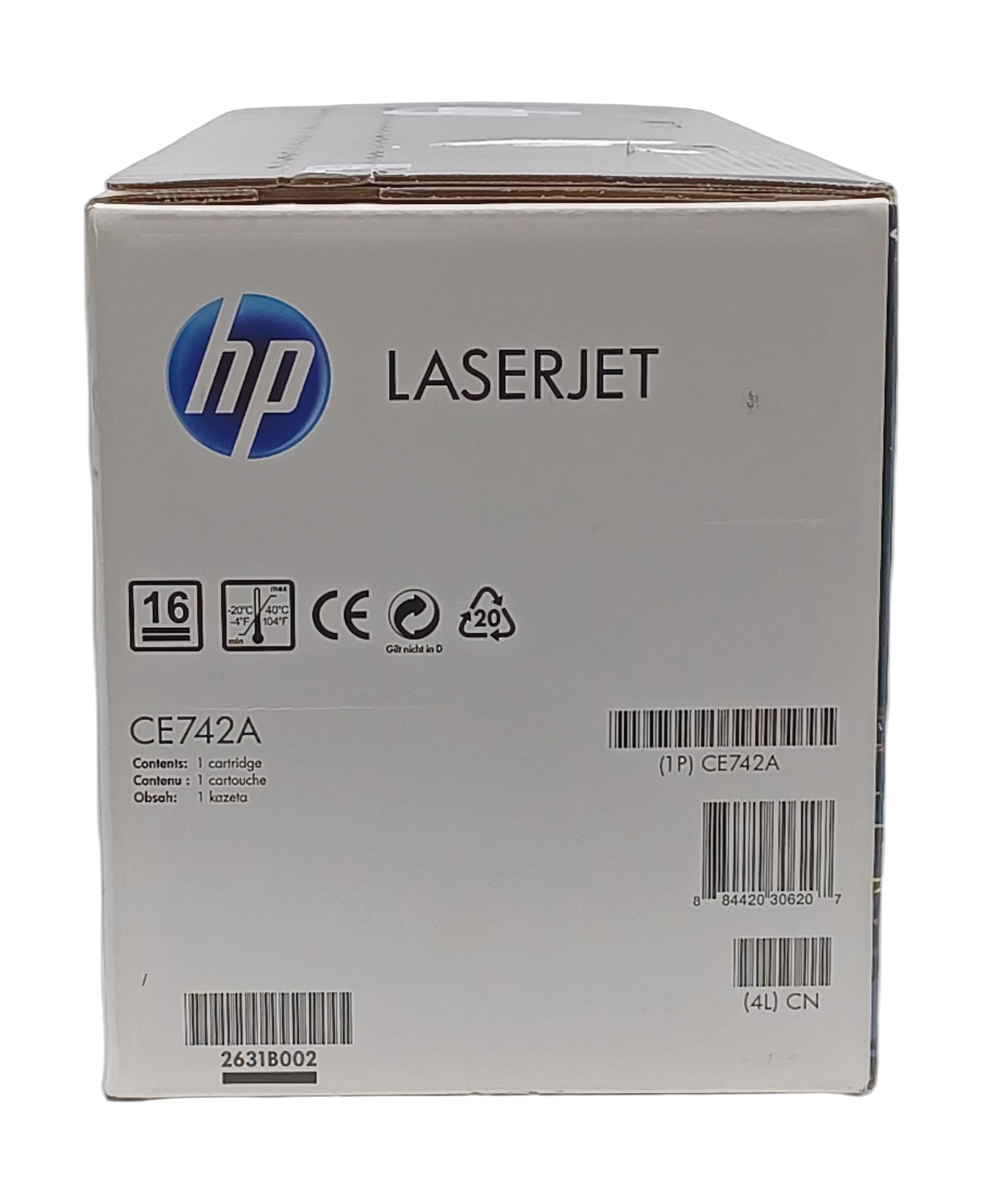 Genuine HP CE742A Yellow Laser Toner Cartridge 307A, Departures Livery - Image 3