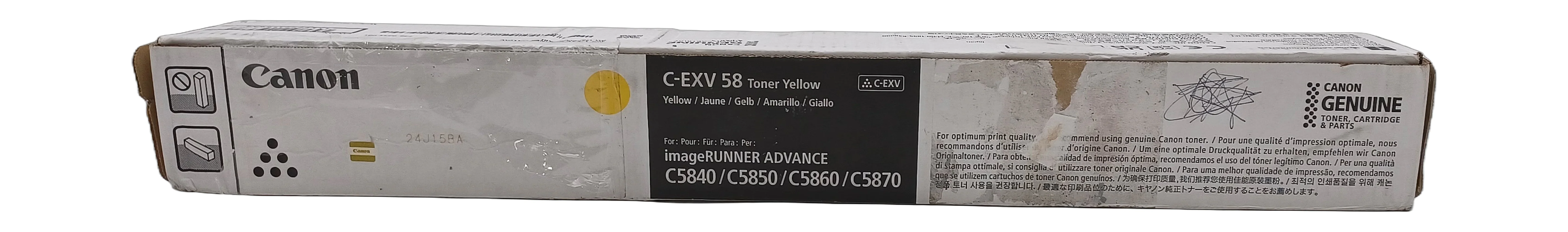 Genuine Sealed Canon C-EXV 58 Yellow Toner Cartidge for imageRUNNER ADVANCE - Image 2