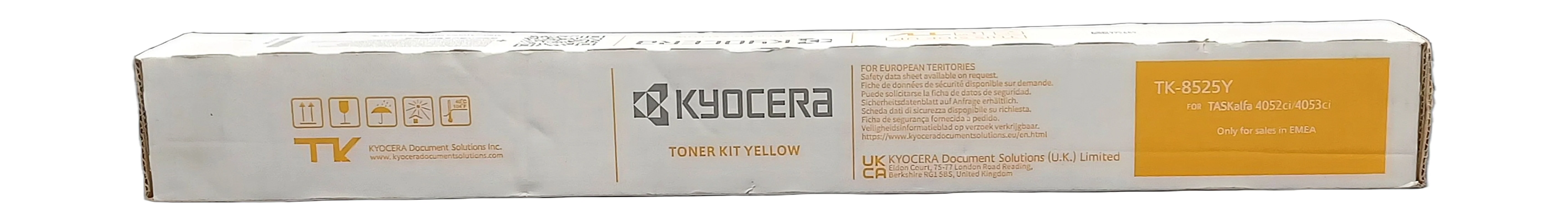 Genuine Sealed Kyocera TK-8525Y Yellow Laser Toner Cartridge - Image 2