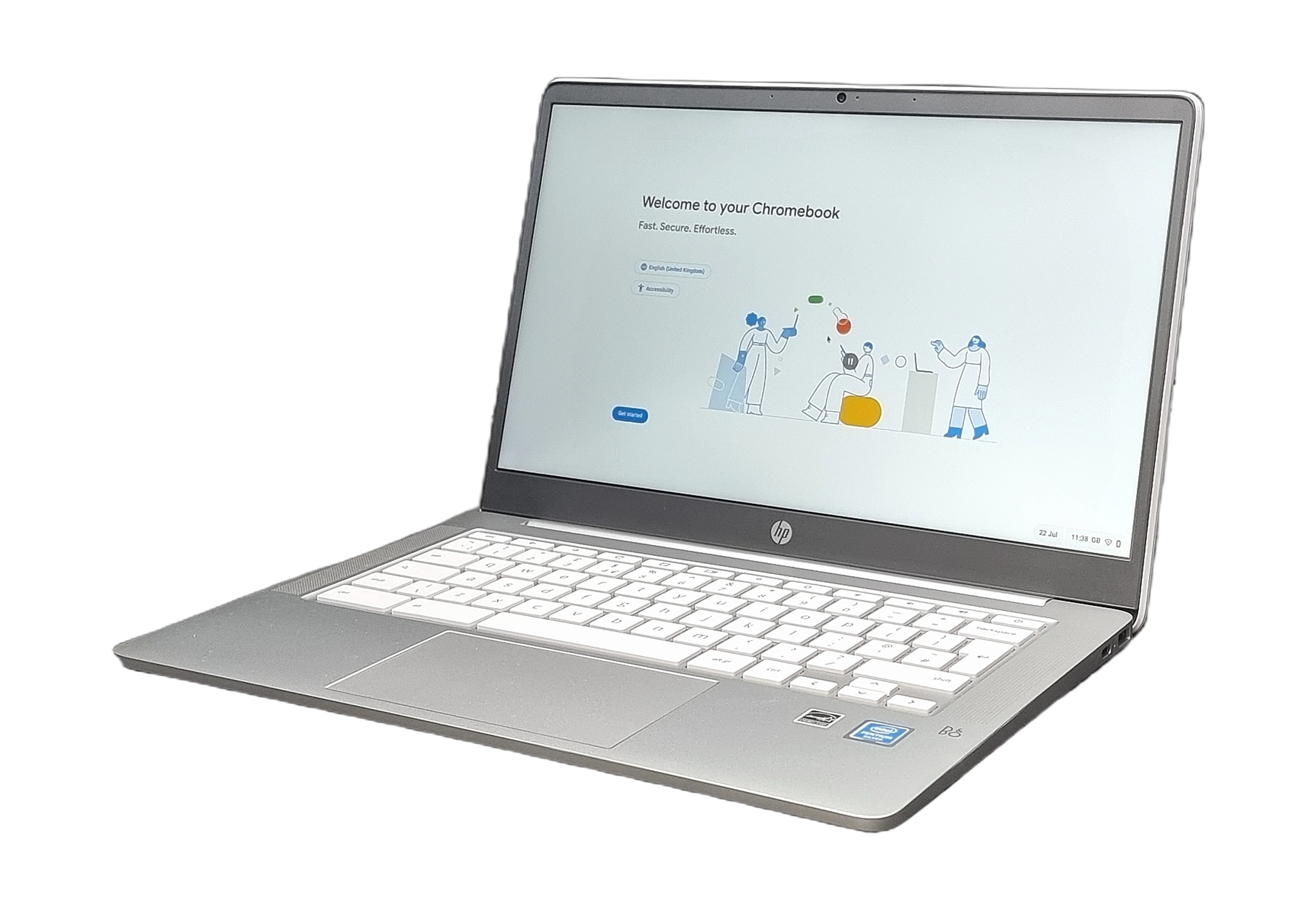 HP Chromebook 14A-NA0509NA, 14" Pentium Silver N5030, 4GB RAM, 64GB eMMC - Image 3