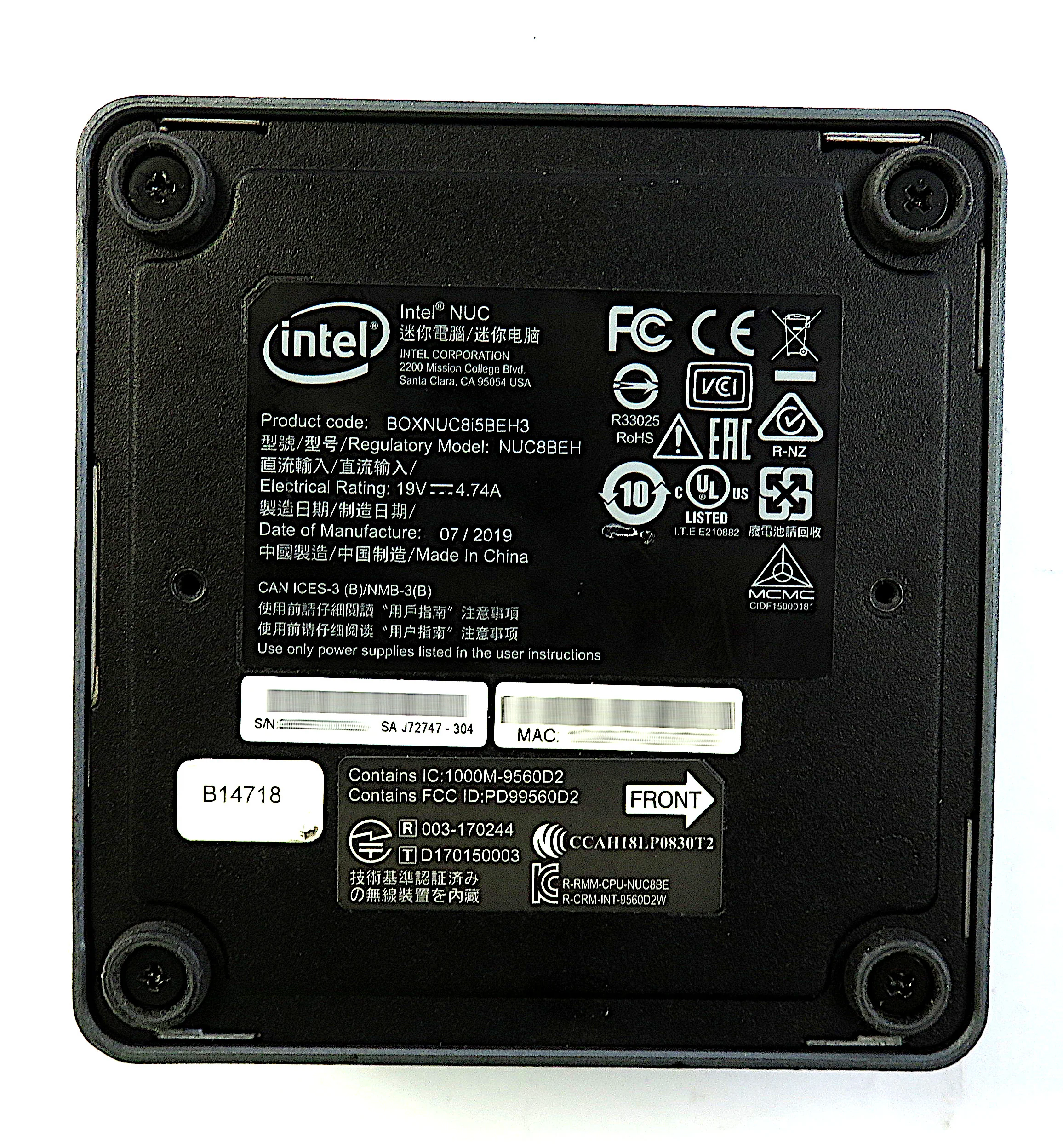 Intel NUC8i5BEH PC: 8th Gen i5 CPU, 8GB RAM, 256GB SSD - Image 6