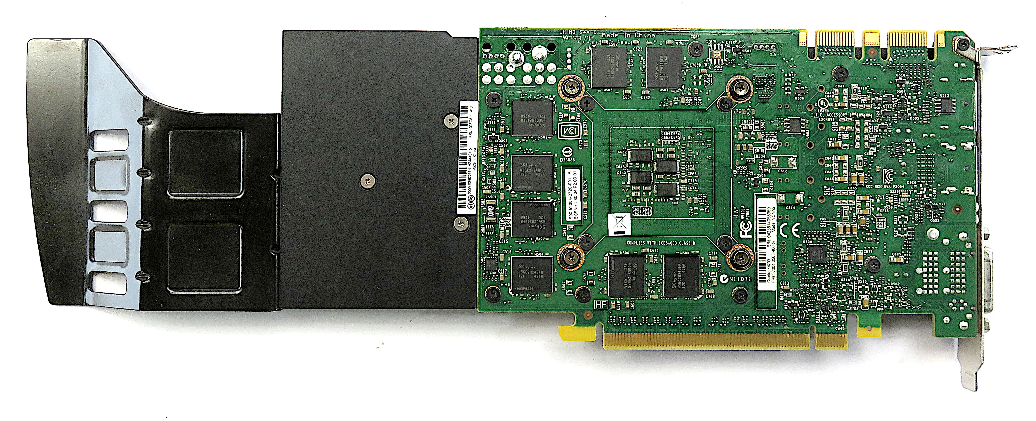 Lenovo 00FC811 Nvidia Quadro K4200 4GB GDDR5 Workstation Graphics Card + Bracket - Image 5