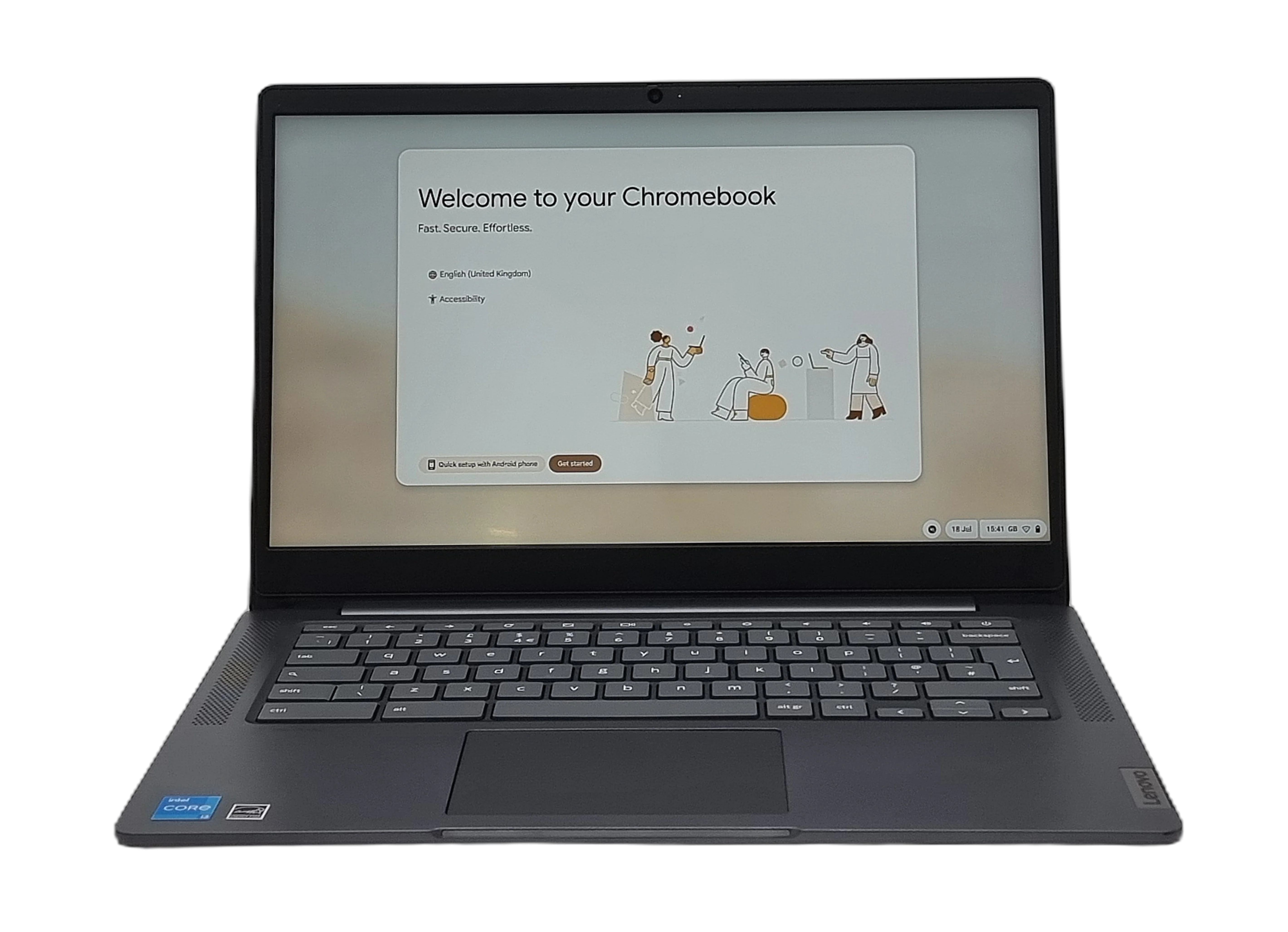 Lenovo IdeaPad 5 Chromebook Laptop, 14" Core i3 11th Gen, 4GB RAM, 128GB SSD - Image 2