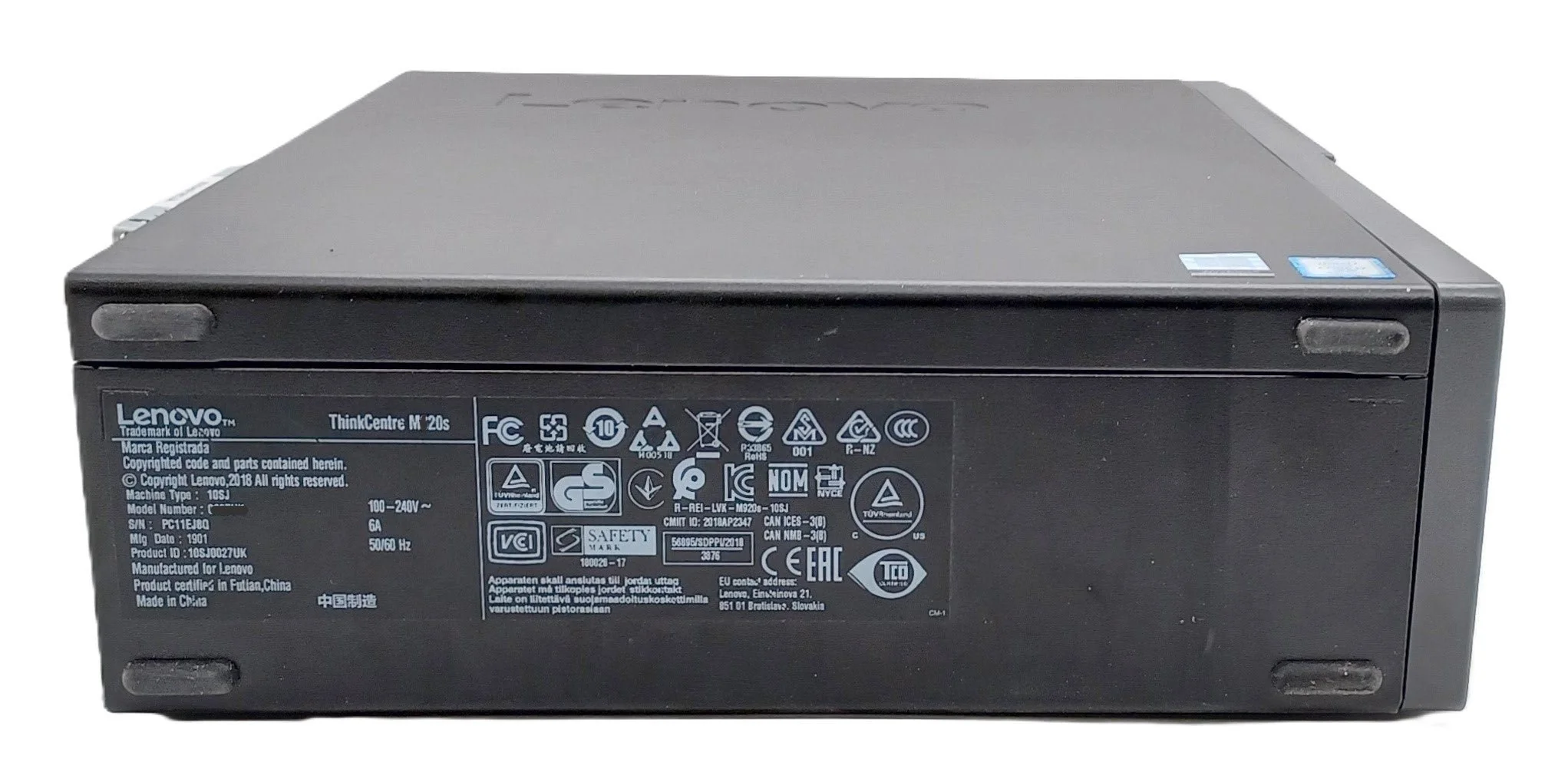 Lenovo ThinkCentre M920s SFF PC, 8th Gen i7 CPU, 8GB RAM, 256GB SSD - Image 5