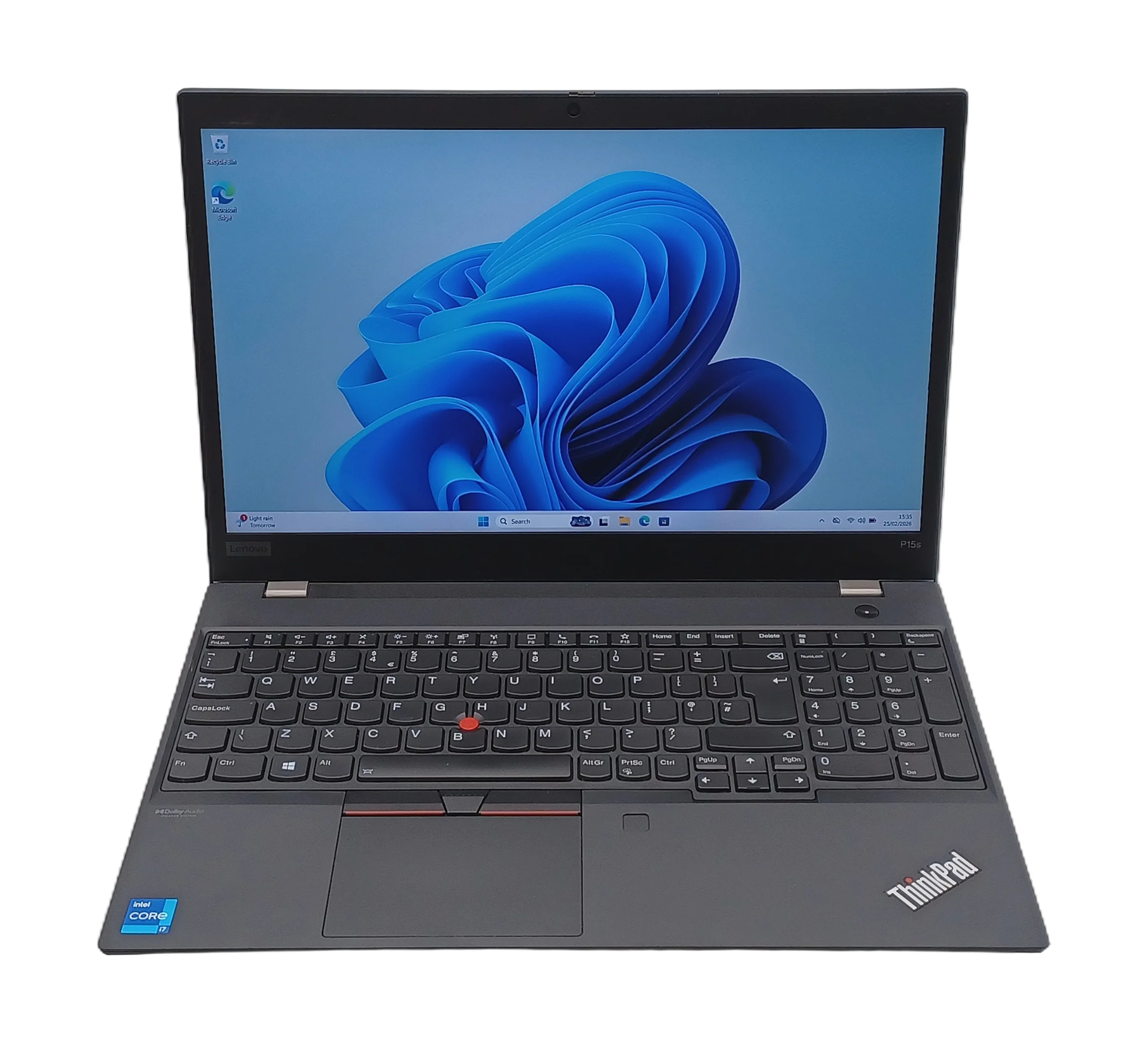Lenovo ThinkPad P15s Gen 2 Laptop, 15.6" i7 11th Gen, 16GB, 256GB SSD, Win 11 - Image 2
