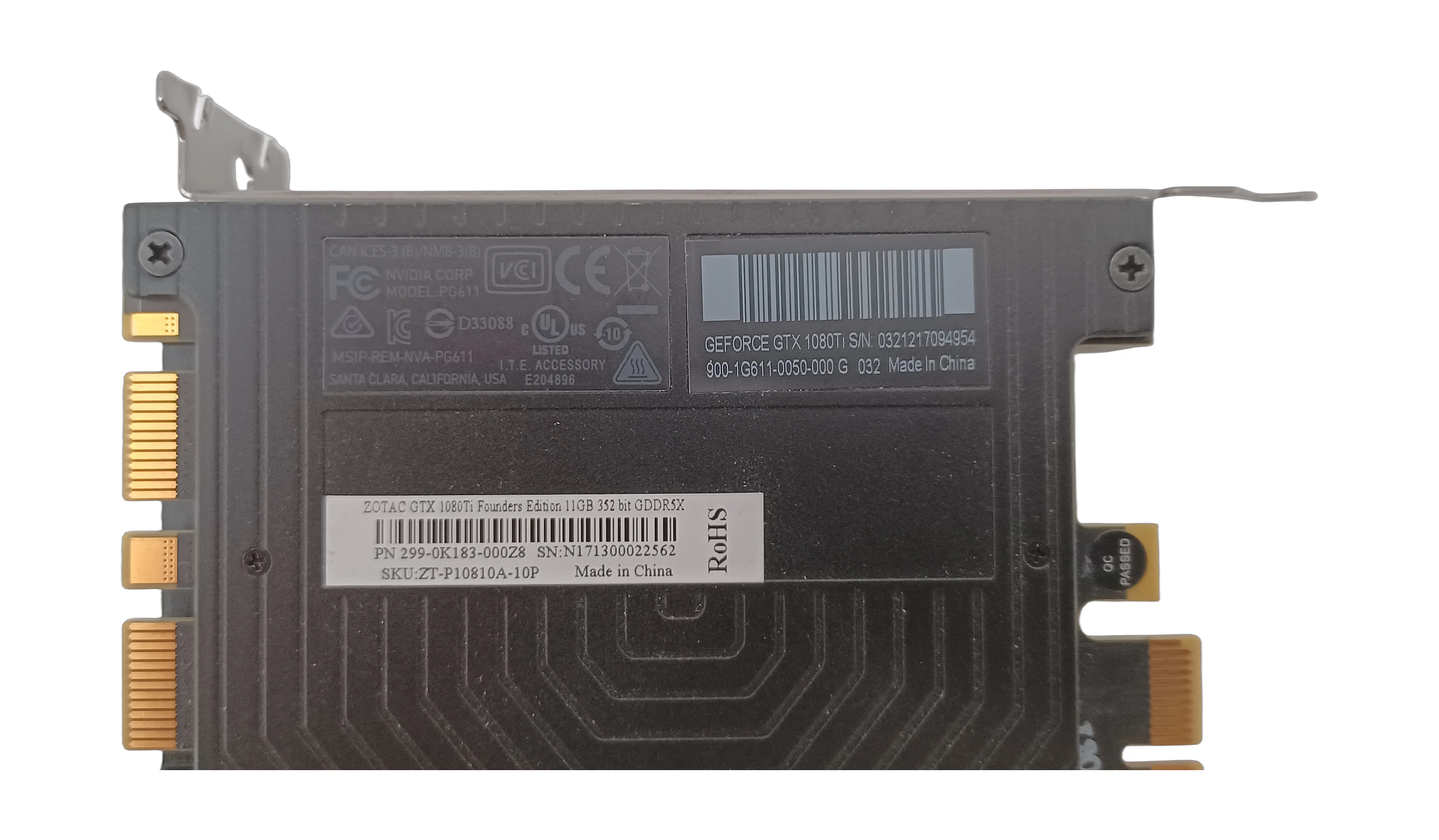 Zotac Nvidia GTX 1080 Ti Founders Edition 11GB GDDR5X Graphics Card - Image 7