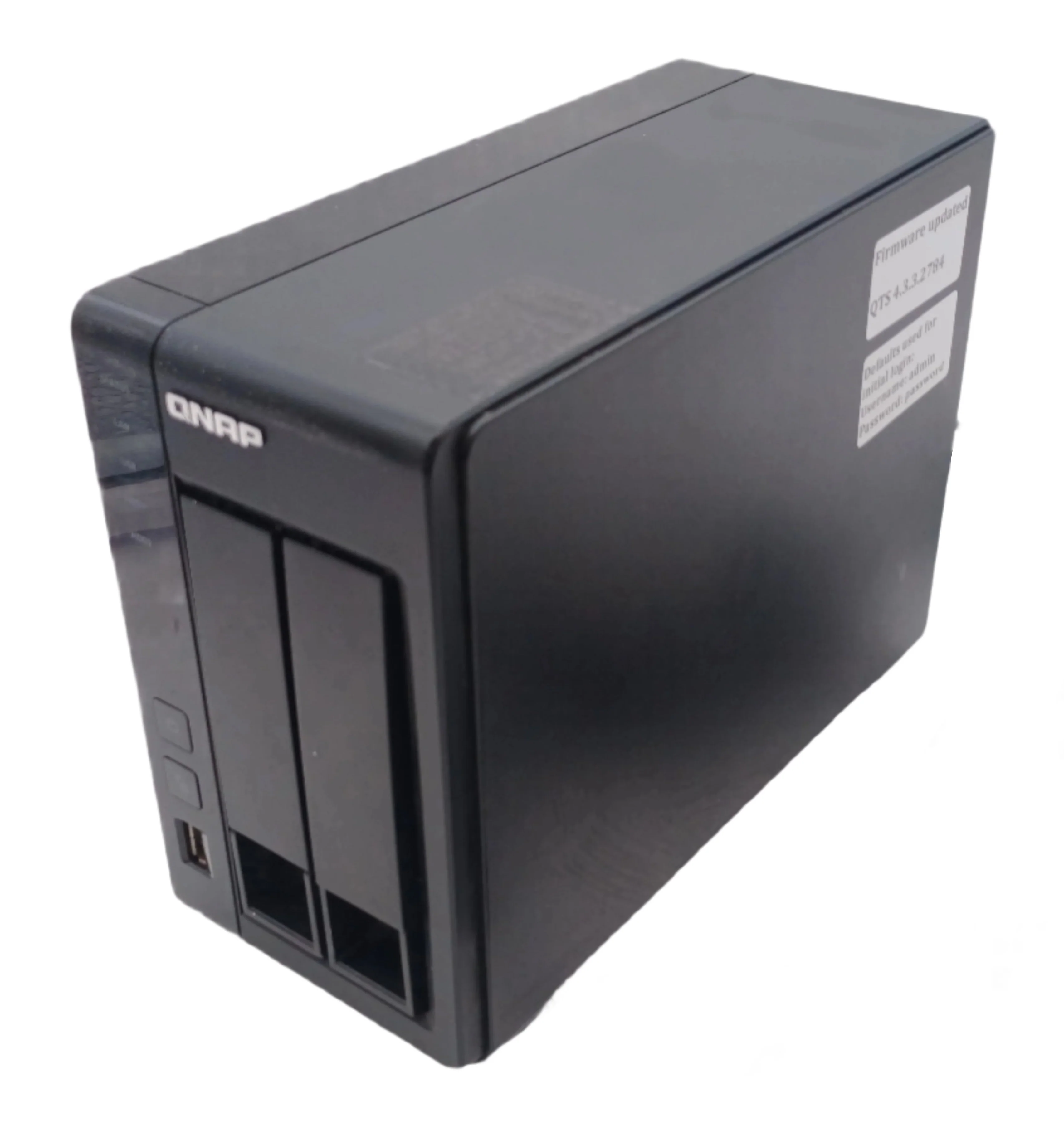 QNAP TS-219P II 2-Bay Desktop NAS: 2x 4TB Hard Drives, Updated Firmware