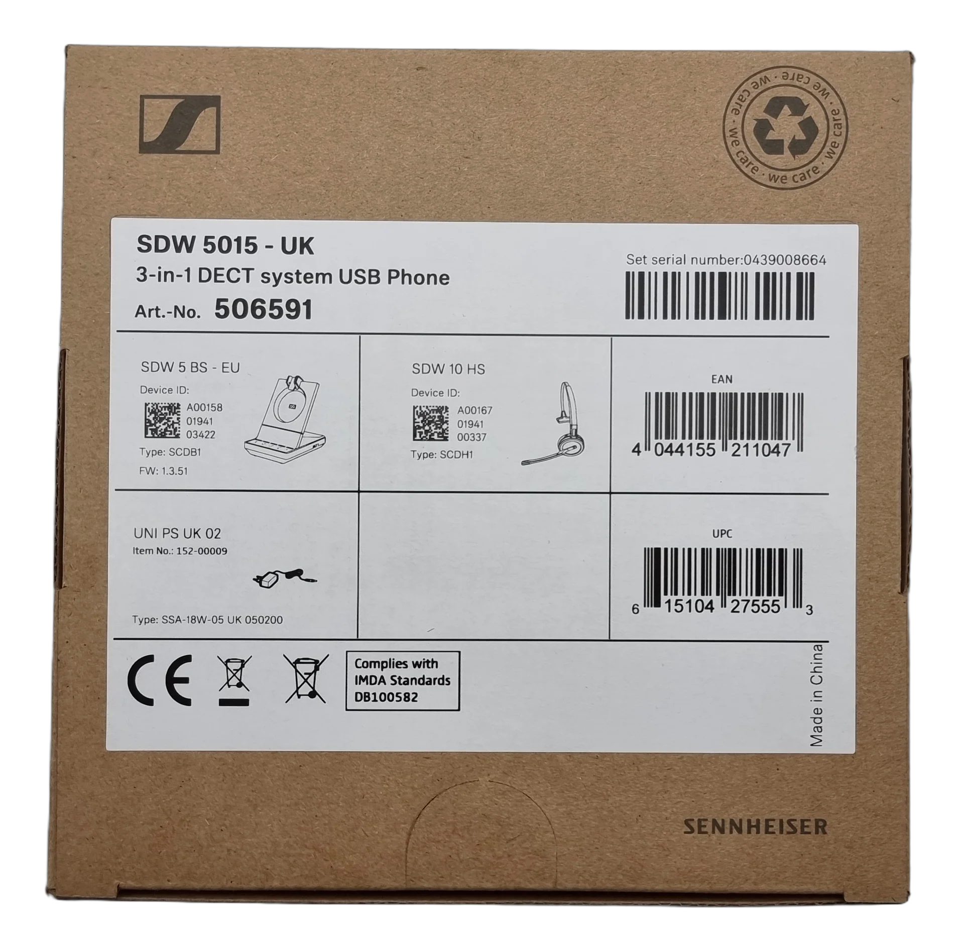 Sennheiser SDW 5015 3in1 DECT Wireless PC & Deskphone Telephony System 506591 - Image 6