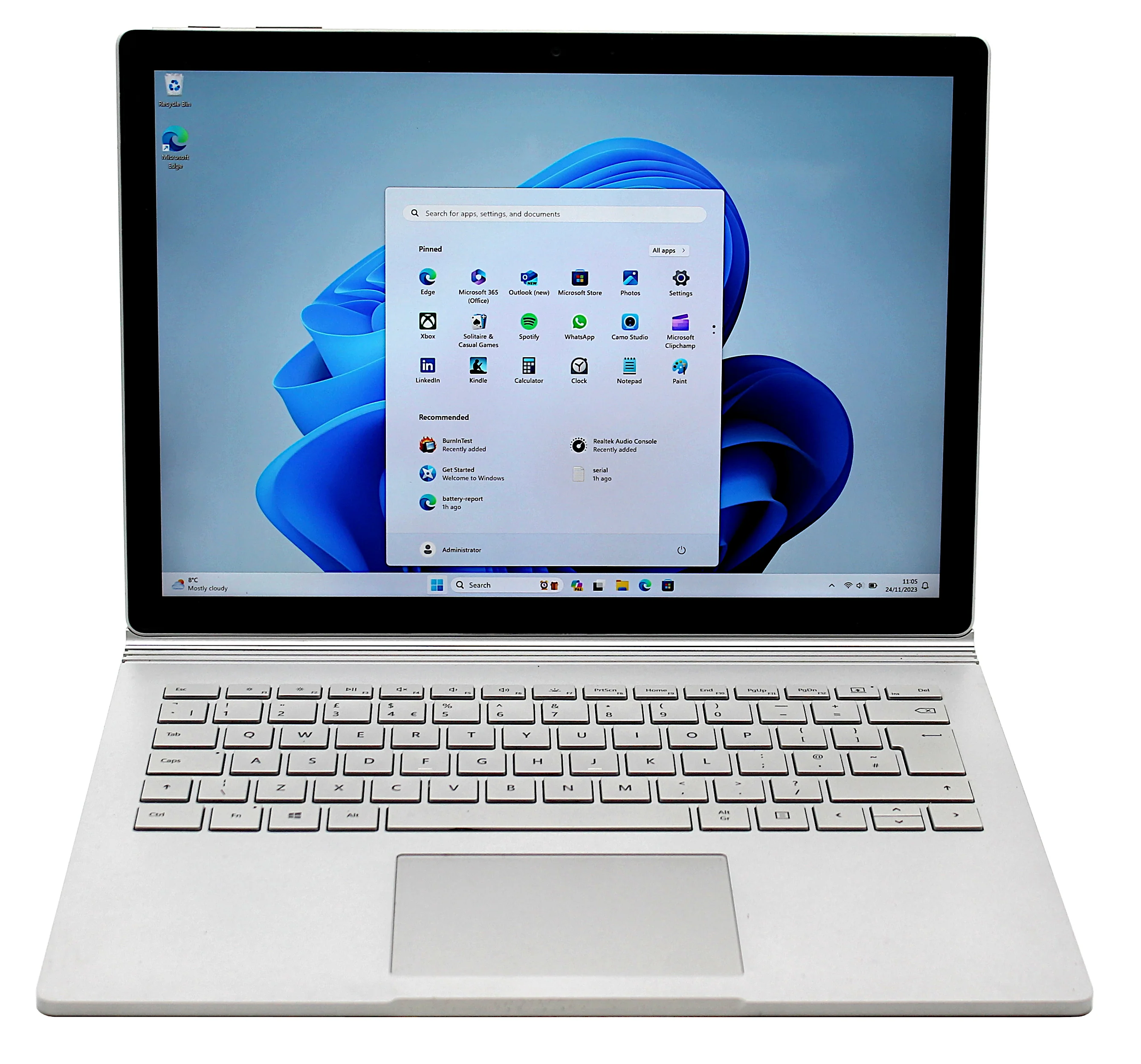Microsoft Surface Book 2 Laptop, 13.5" i5 7th Gen, 8GB RAM, 256GB SSD - Image 2
