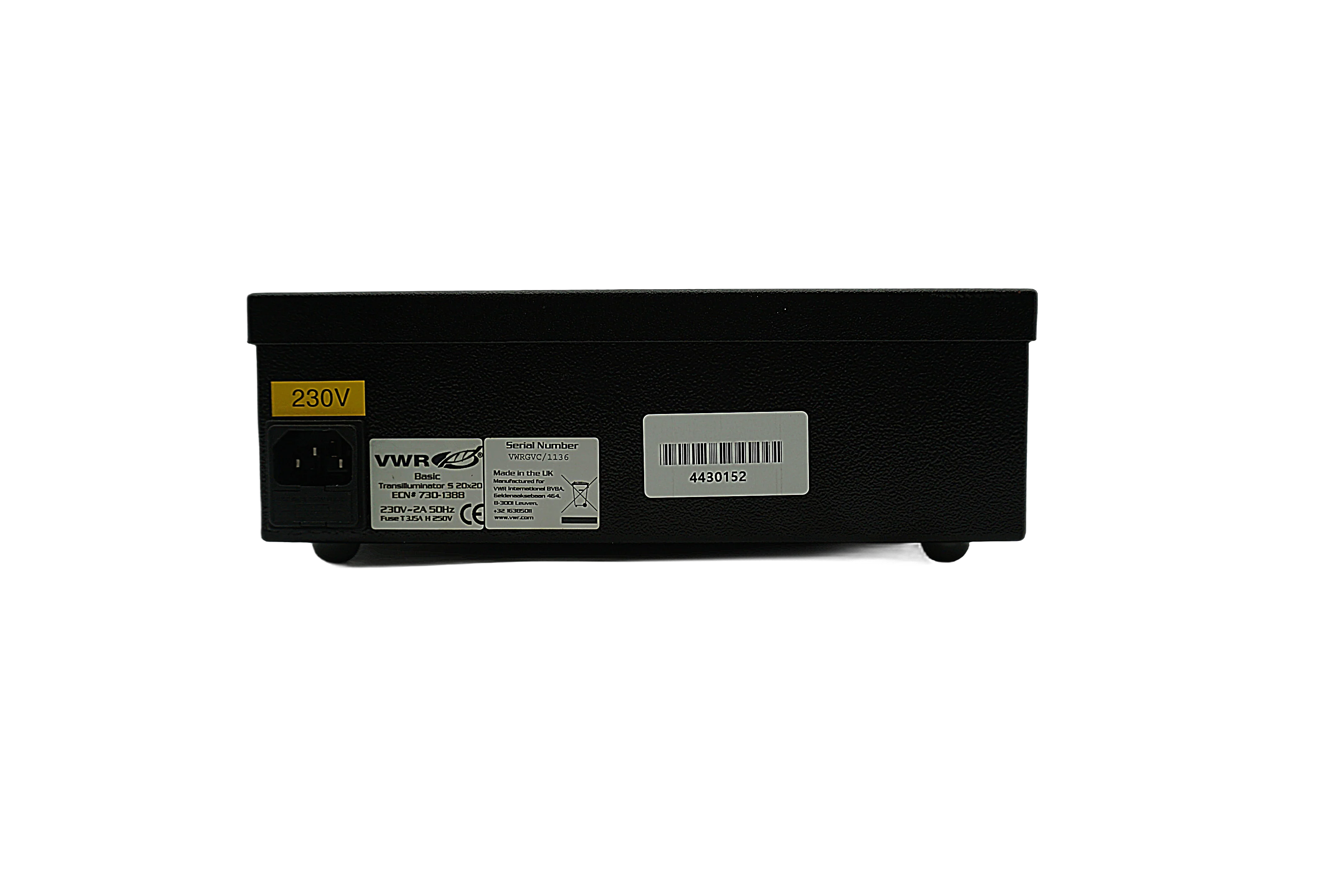 VWR Basic Transilluminator S 20x20 Model 730-1388 Benchtop UV Transilluminator - Image 3